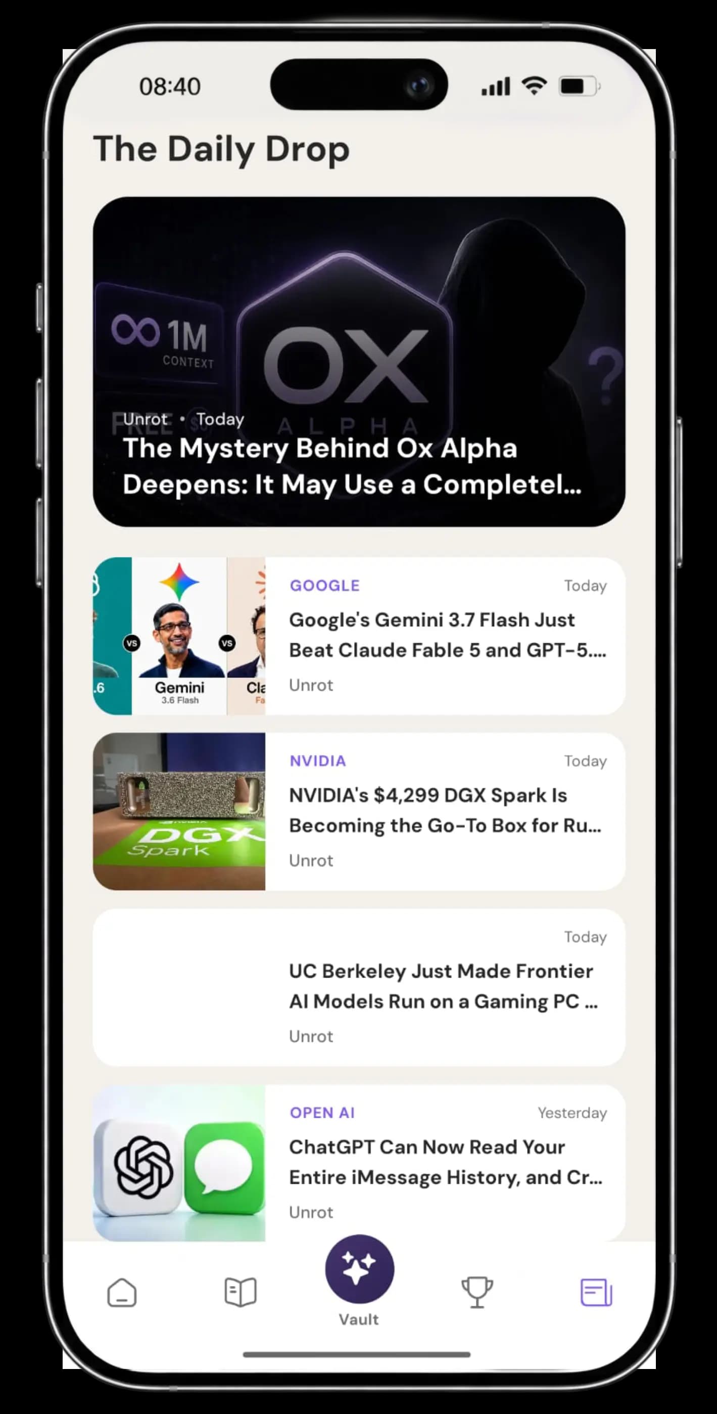 Unrot Daily AI News Feed