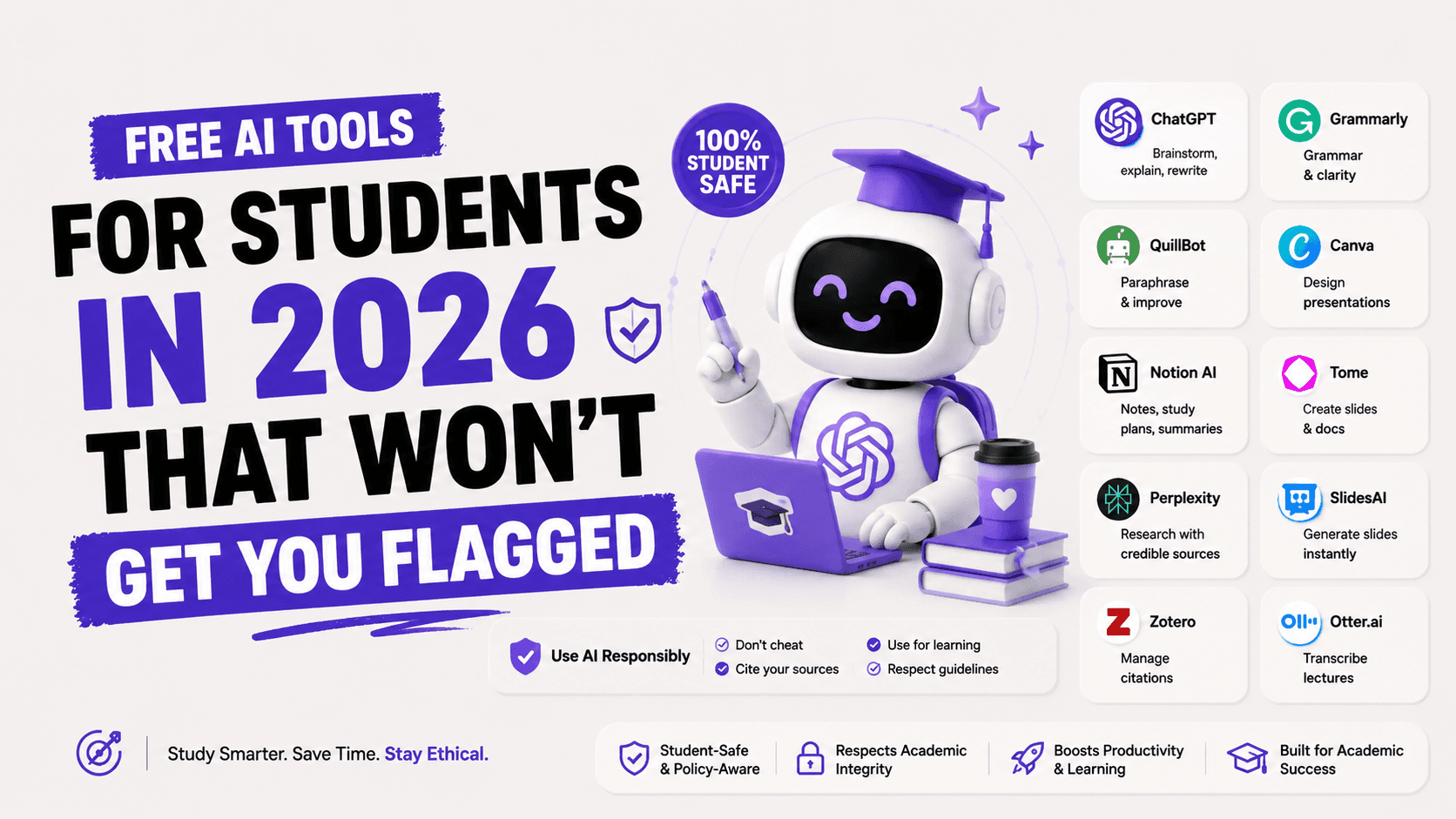Free AI Tools for Students in 2026 That Won't Get You Flagged