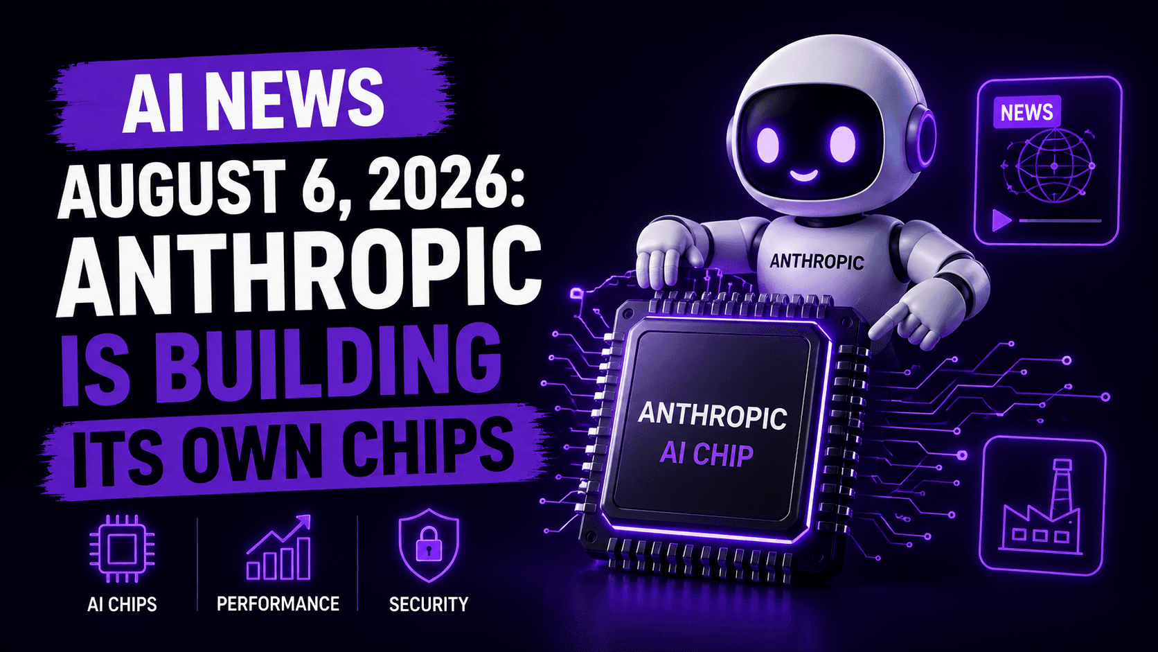 AI News August 6, 2026: Anthropic Is Building Its Own Chips