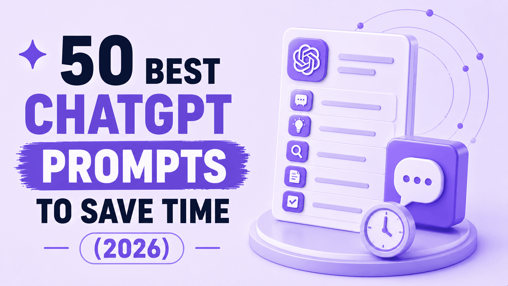 50 Best ChatGPT Prompts to Save Time (2026)